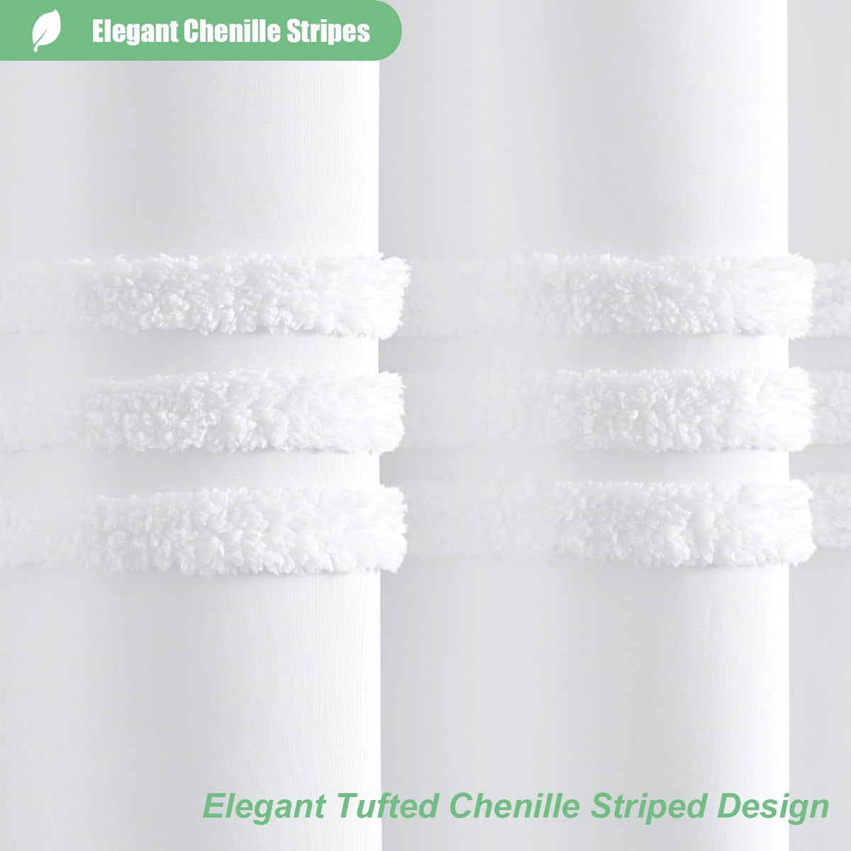 Dynamene waterproof fabric curtain provides moisture protection while staying stylish