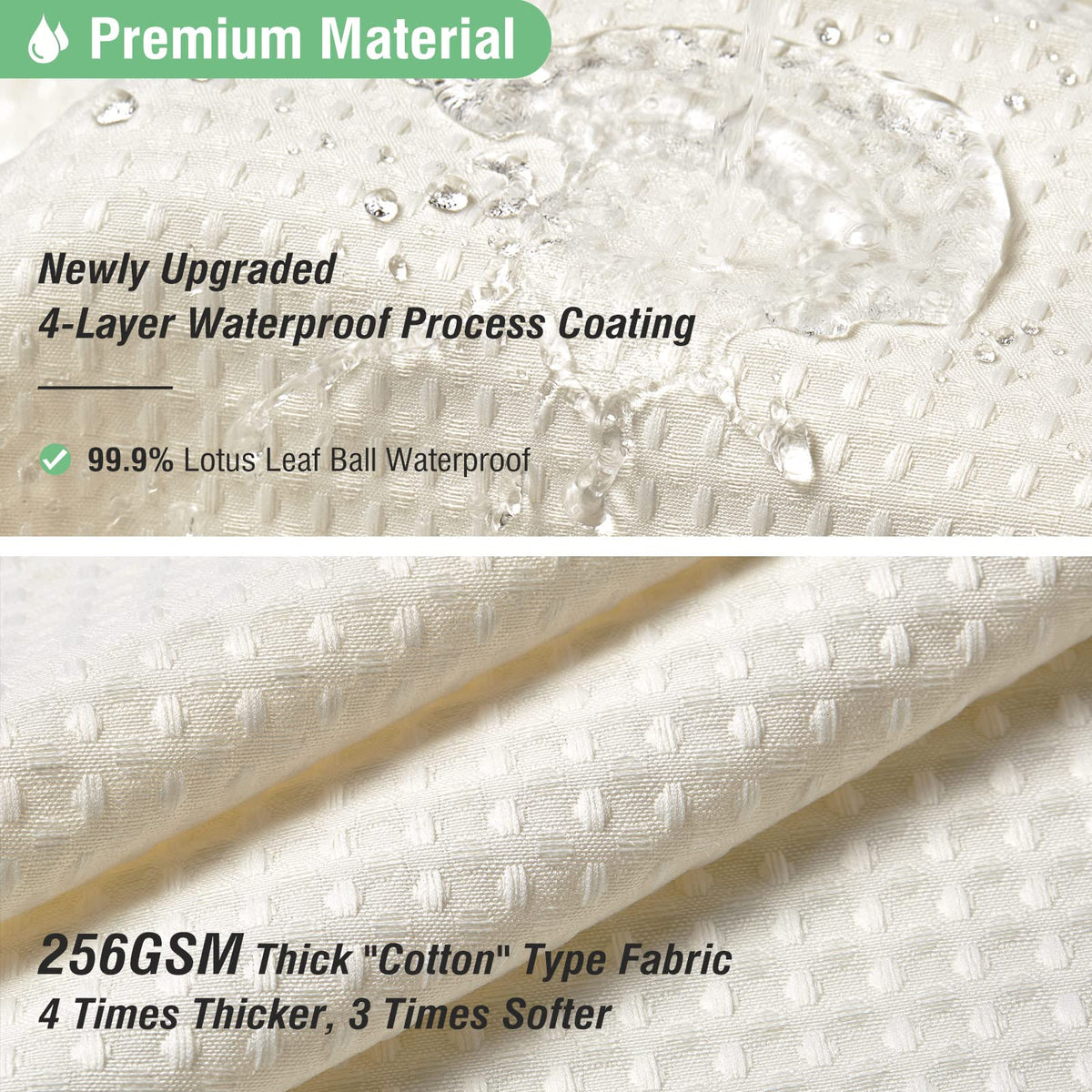 Dynamene curtain with weighted hem demonstrates stability and reduced curtain flutter.
