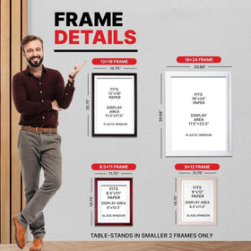 Dynamic Frames Li’l Davinci outer dimensions 11.75 by 14.75 inches
