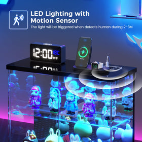 Dystler tempered glass close-up demonstrates safe, clear visibility for displays.