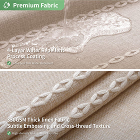 eachope boho farmhouse liner with magnets provides stable splash control.
