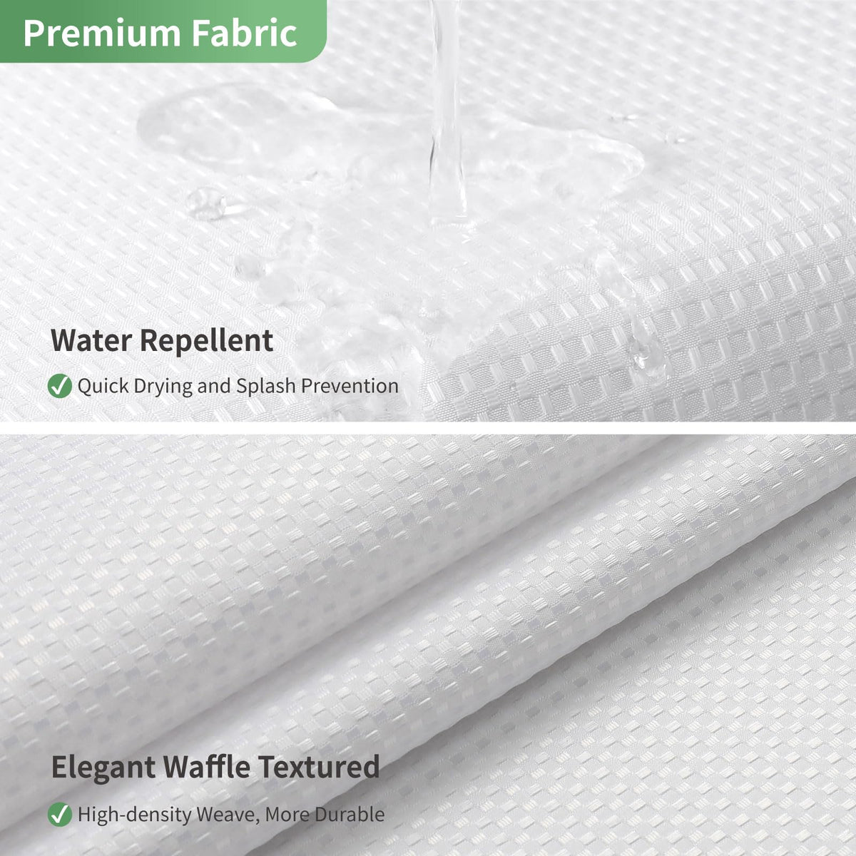 eachope magnetic bottom keeps curtain stable during showers
