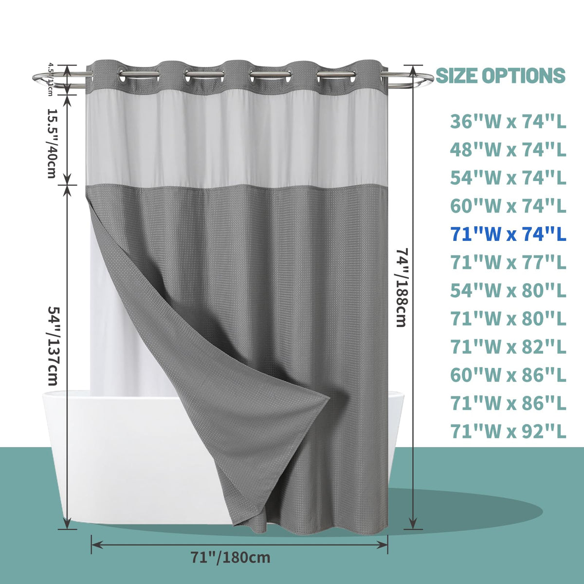 Eachope no-hook design enables fast, straightforward installation.