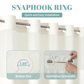 Eachope hotel-quality curtain lets light in while preserving privacy.