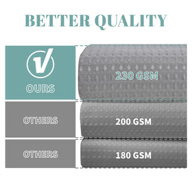 Eachope shower curtain with mesh top window allows light while preserving privacy.