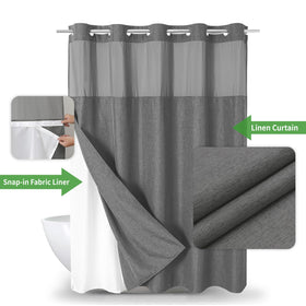 Eachope ringless hanging design enables quick hanging and easy setup.