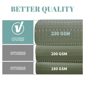 Eachope SageGreen bottom magnets provide stability and splash control.