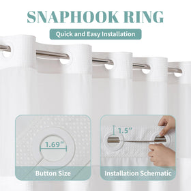 Eachope semi-translucent mesh top provides light while preserving privacy.