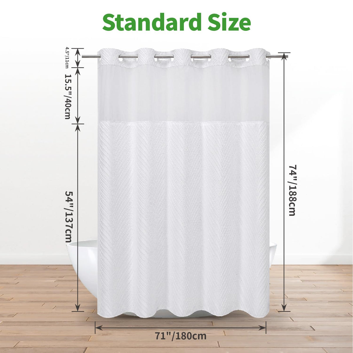 eachope liner size 70x54 inches snaps in securely