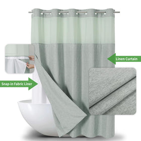 Eachope snap-in liner detaches for easy cleaning and quick replacement.