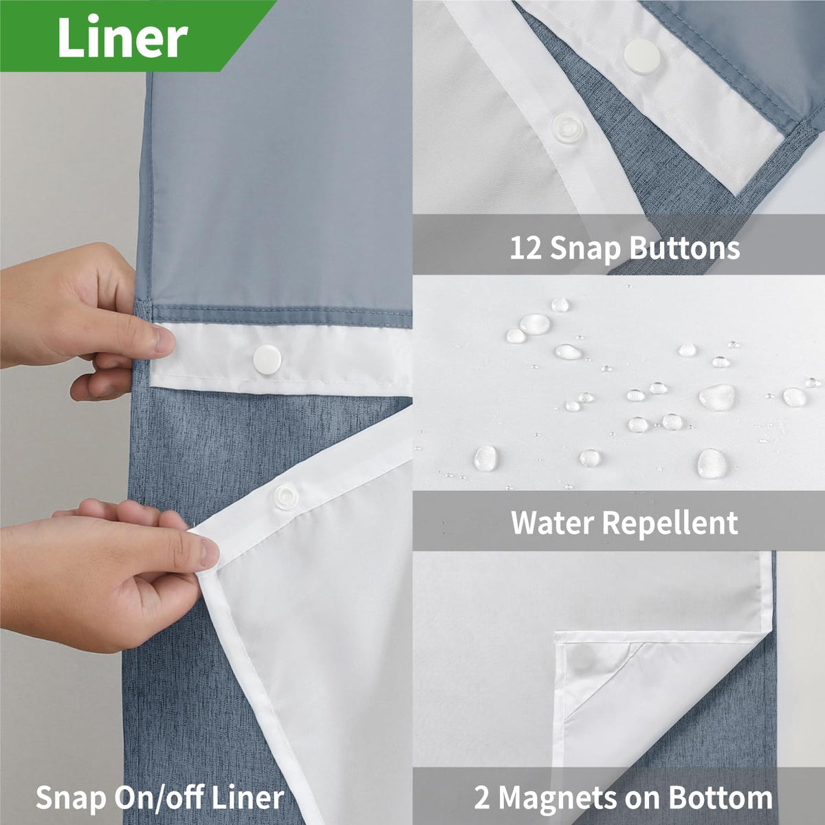 eachope standard size curtain fits most showers at 71x74 inches