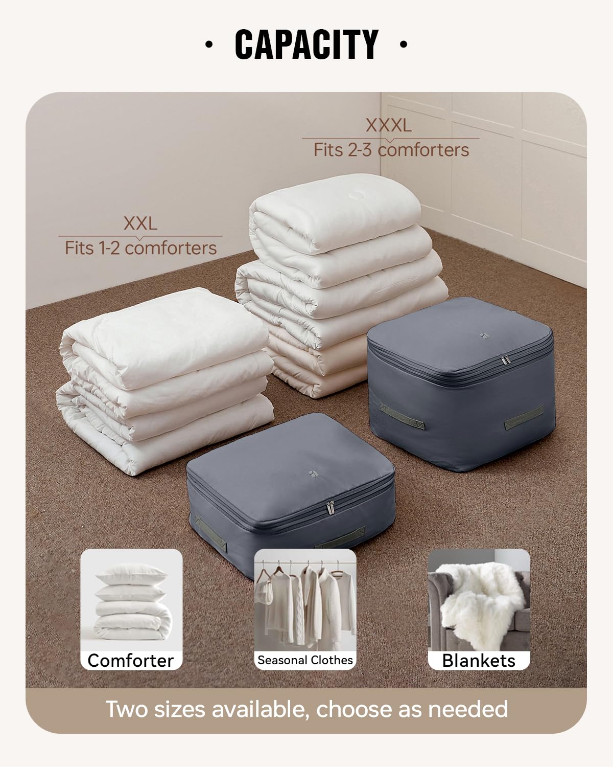 Eachy heavy-duty oxford fabric protects delicate bedding