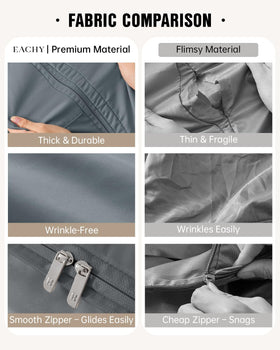 Eachy XXL bag dimensions show capacity for multiple blankets