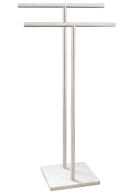 EADOT 40-inch standing towel rack with marble base for stable, easy setup.