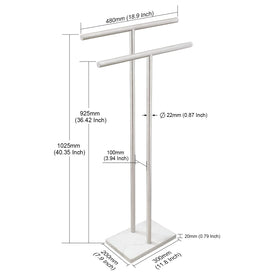 EADOT two-tier towel arms provide tidy, accessible towel storage.