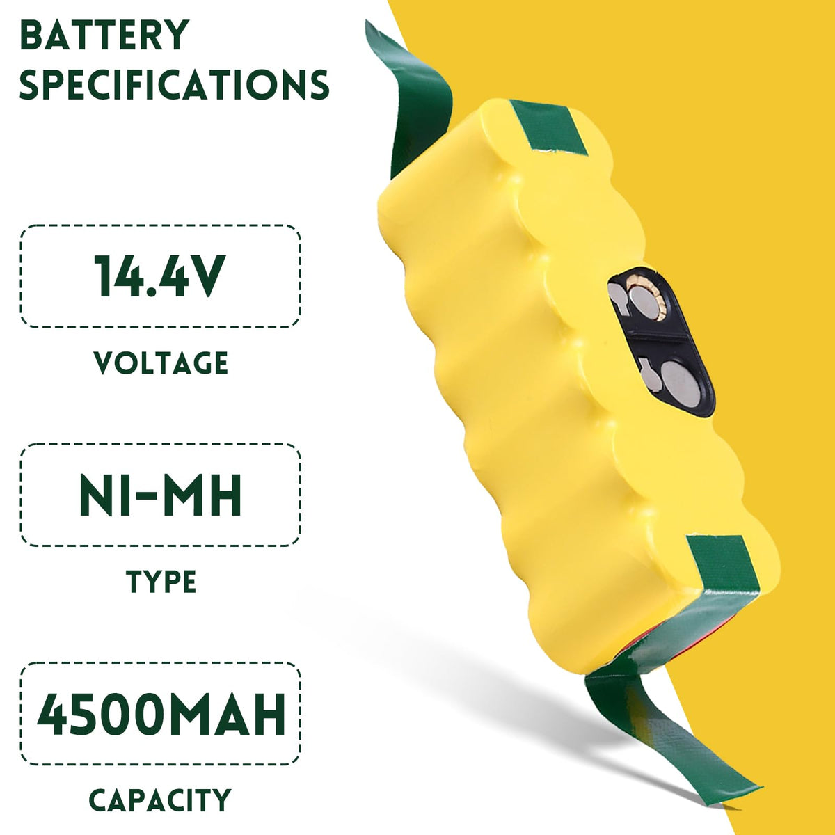 Two side brushes included with the Eagglew Roomba battery upgrade