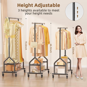 EAGMAK height-adjustable stand optimizes space and storage layout