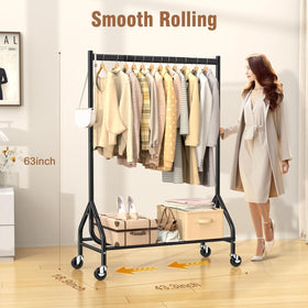 EAGMAK elliptical-rod-110cm supports heavy coats without sagging.