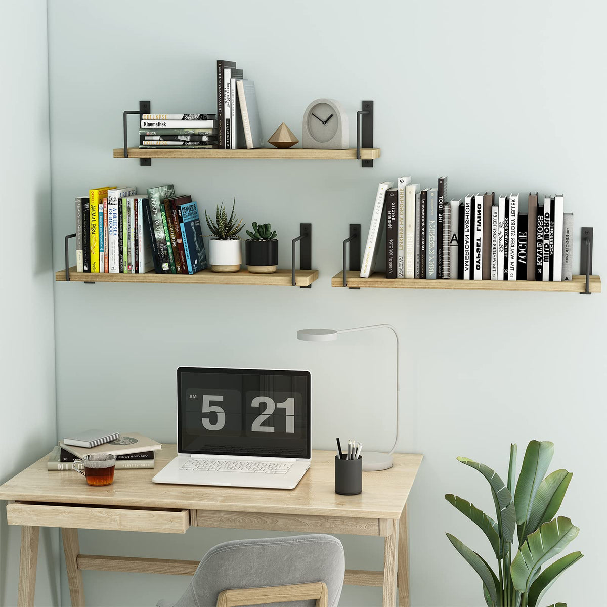 EALLRINEC bedroom display shelf for books and small decor items.