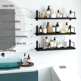 Installation guide and hardware enable easy DIY mounting of EALLRINEC shelves.