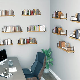 EALLRINEC easy-installation guide illustrating quick wall mounting steps.