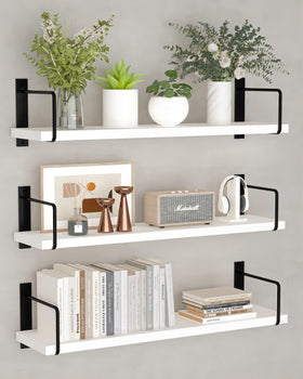 EALLRINEC floating shelves 24-inch wall-mounted set of 3 enhances organized storage on any wall