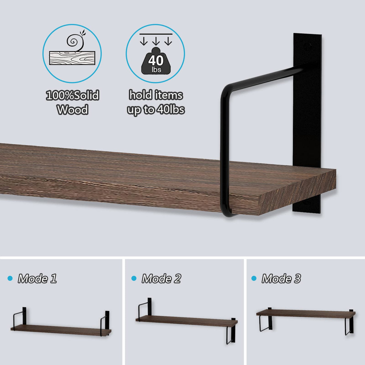 EALLRINEC shelves organize books and trophies for clutter-free storage.