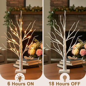 Compact 2ft tabletop size fits mantels, desks, and shelves nicely
