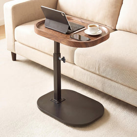 Eansstofars versatile tray doubles as bedside and couch surface.