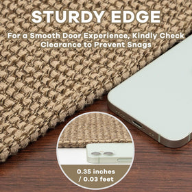 Earthall non-slip rubber-backed runner keeps floors secure in busy kitchens.