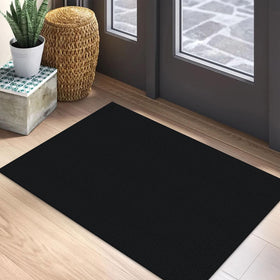 EARTHALL small area rug 2x3 in black and gray for a modern entryway, easy upkeep.