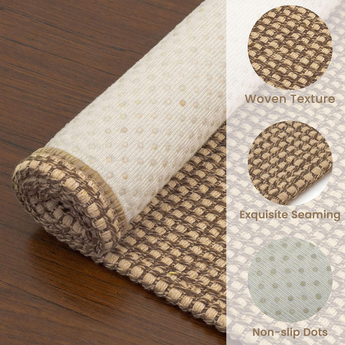 Earthall woven runner entryway style with warm orange tones complements modern spaces