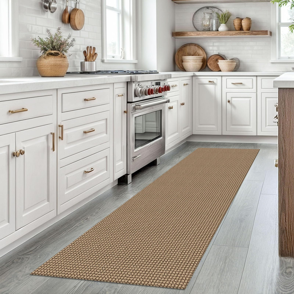 Earthall woven runner hand-cut detail showcases artisan craftsmanship