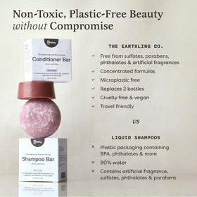 The Earthling Co. shampoo bar fit inside the compact case for travel.