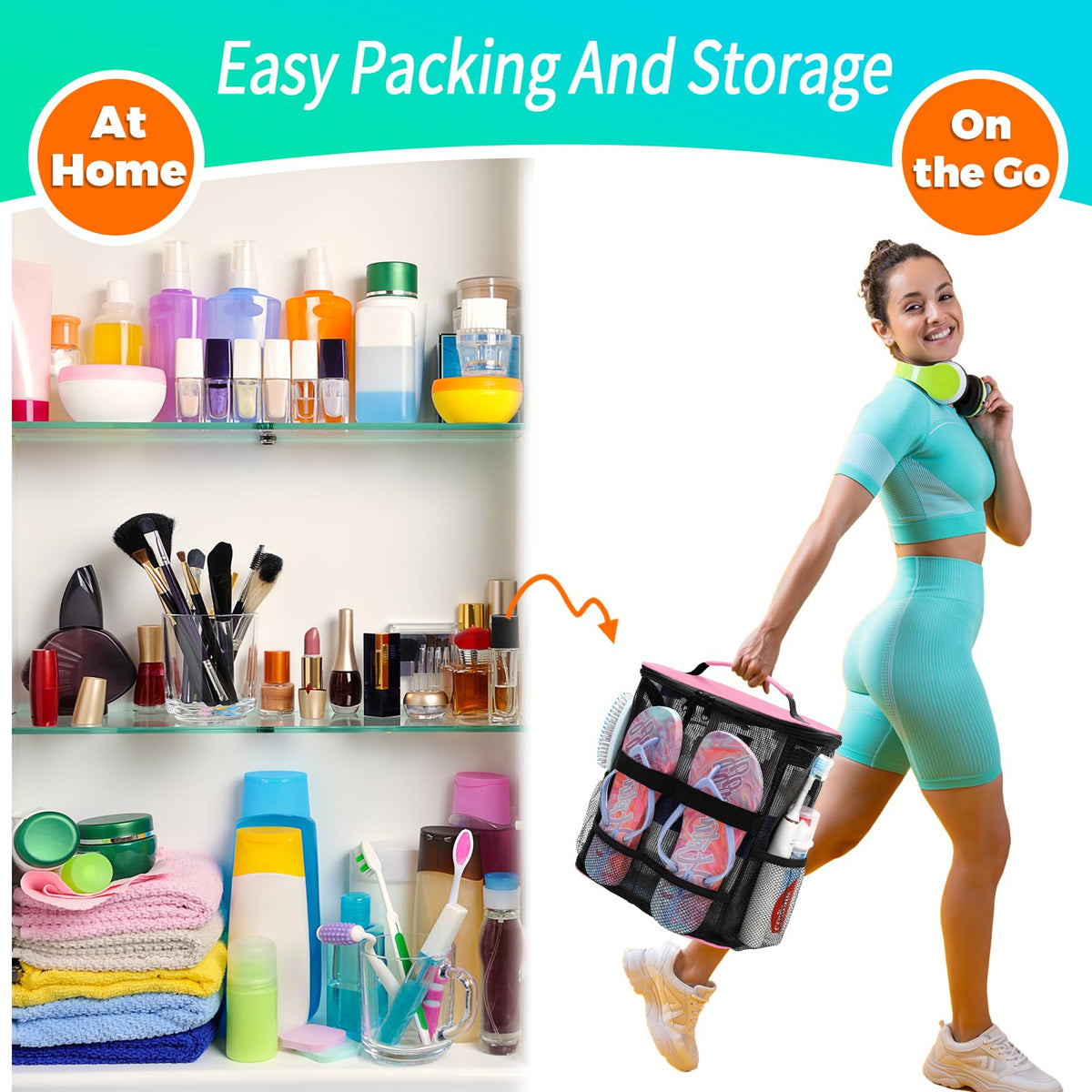 EaseGave durable 600D polyester material withstands daily gym and travel use
