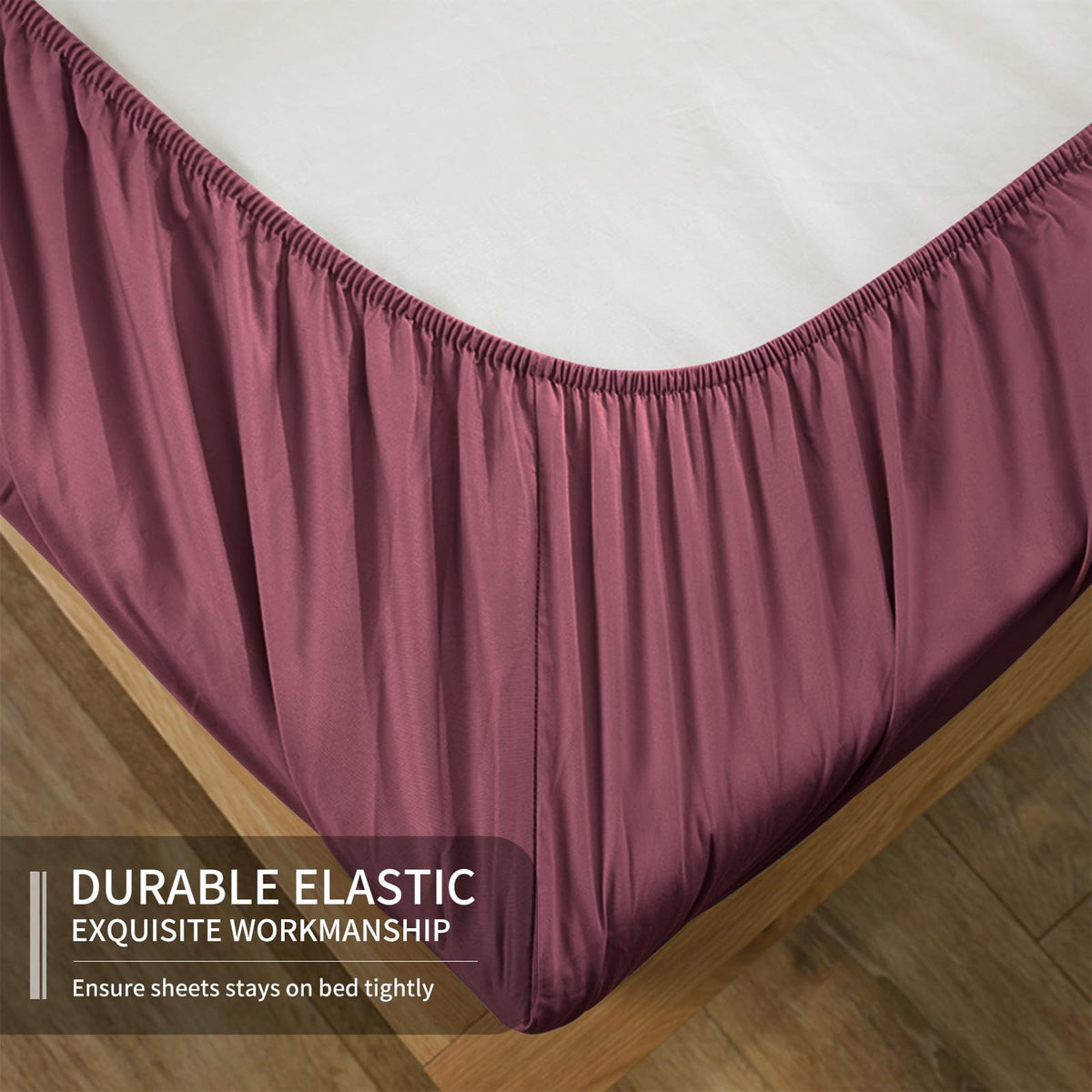 EaseHome Burgundy pillowcase pair showcasing smooth microfiber for all-night comfort