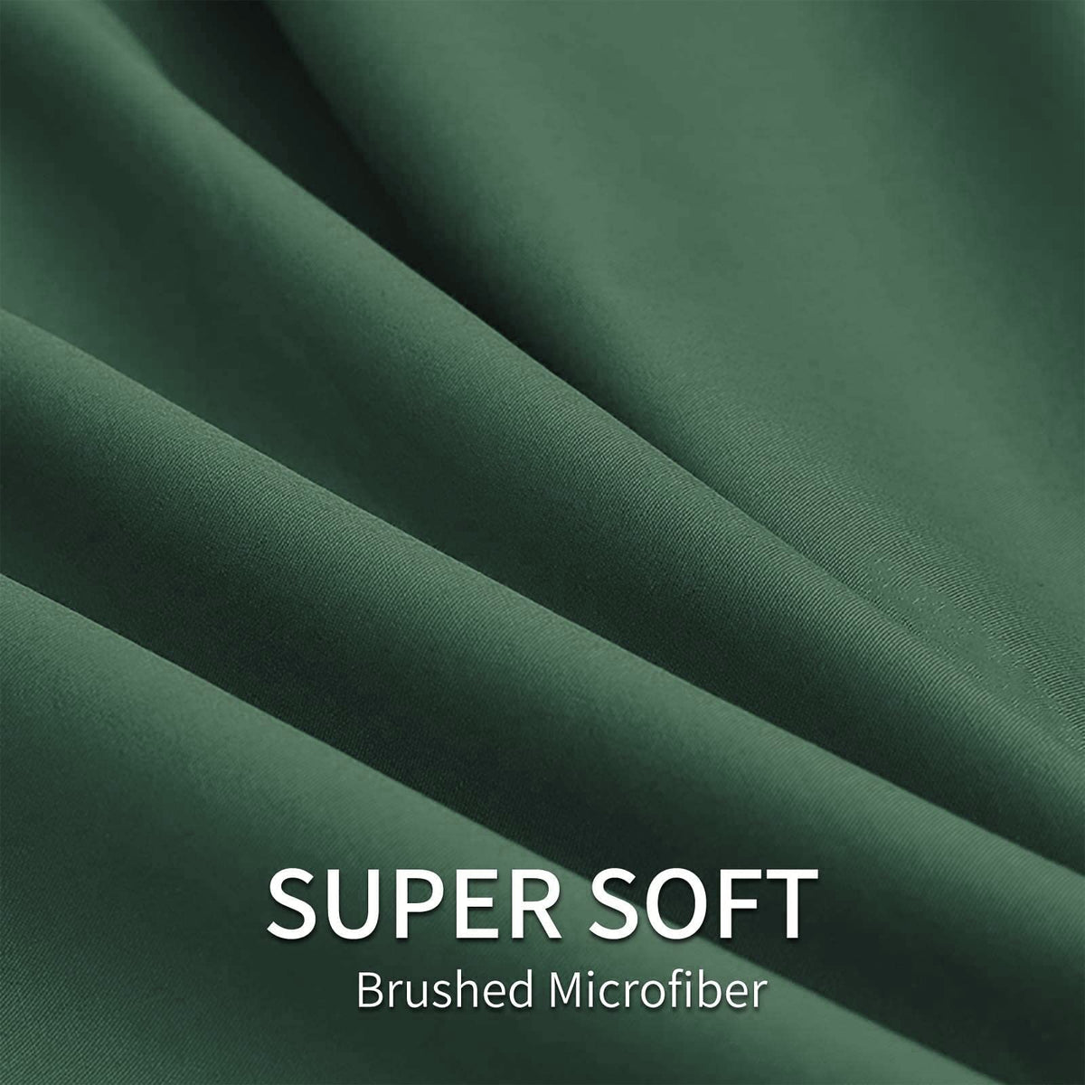 Close-up of EaseHome double-brushed microfiber fabric with silky softness.