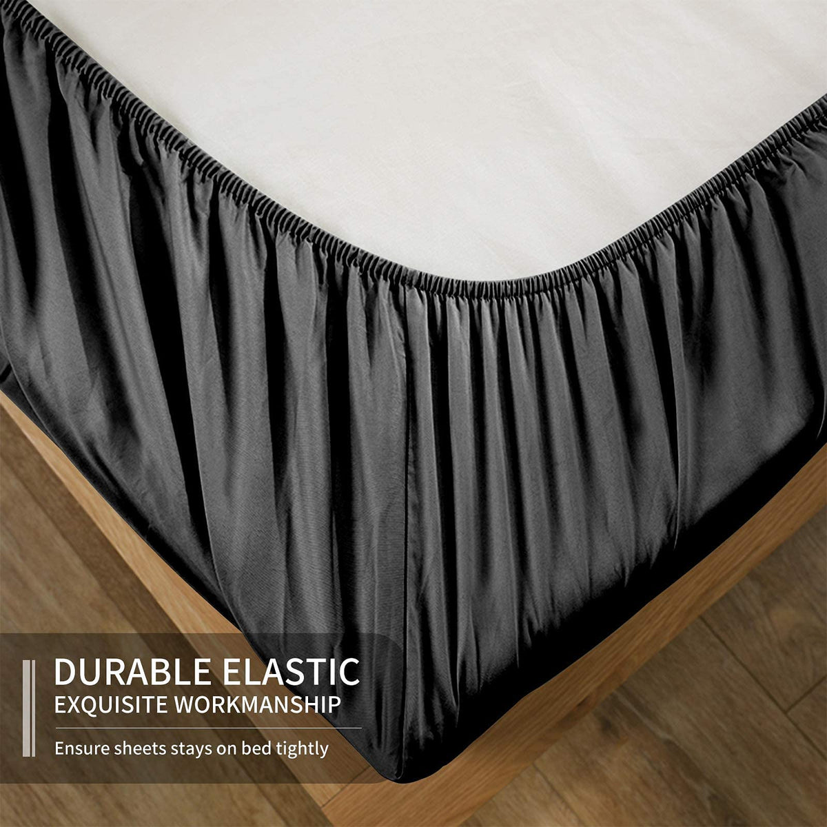 EaseHome luxury king fitted sheet 78x80 18in pocket secure fit on deep mattresses