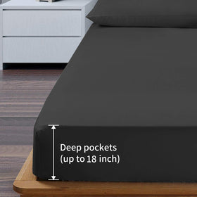 EaseHome luxury king flat sheet 108x102 generous coverage for bed layering