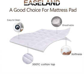 300TC cotton top provides skin friendly, breathable surface for restful sleep.