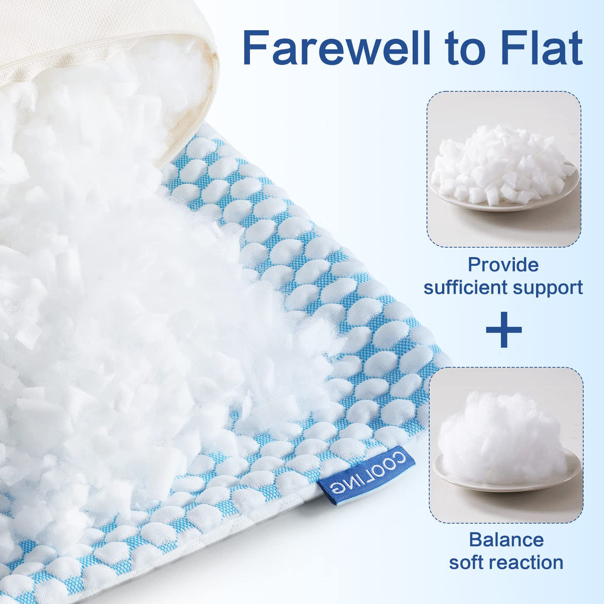 Easeland dual-sided cooling pillowcase for moisture control and dry nights.