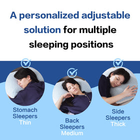 EASELAND Firm Pillows removable zippered cover allows easy cleaning and care.