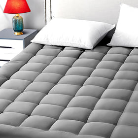 EASELAND king size mattress pad front view highlighting plush softness.
