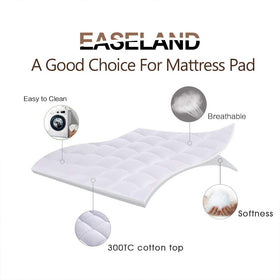 Close-up quilting on EASELAND topper showing cushioned surface