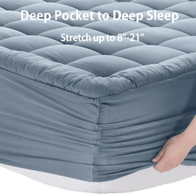 EASELAND machine-washable mattress pad for easy cleaning