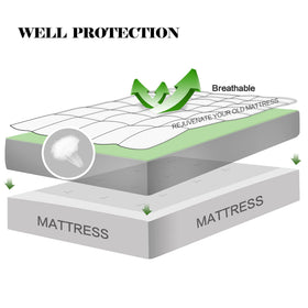 EASELAND mattress pad surface is skin-friendly and breathable for better sleep.