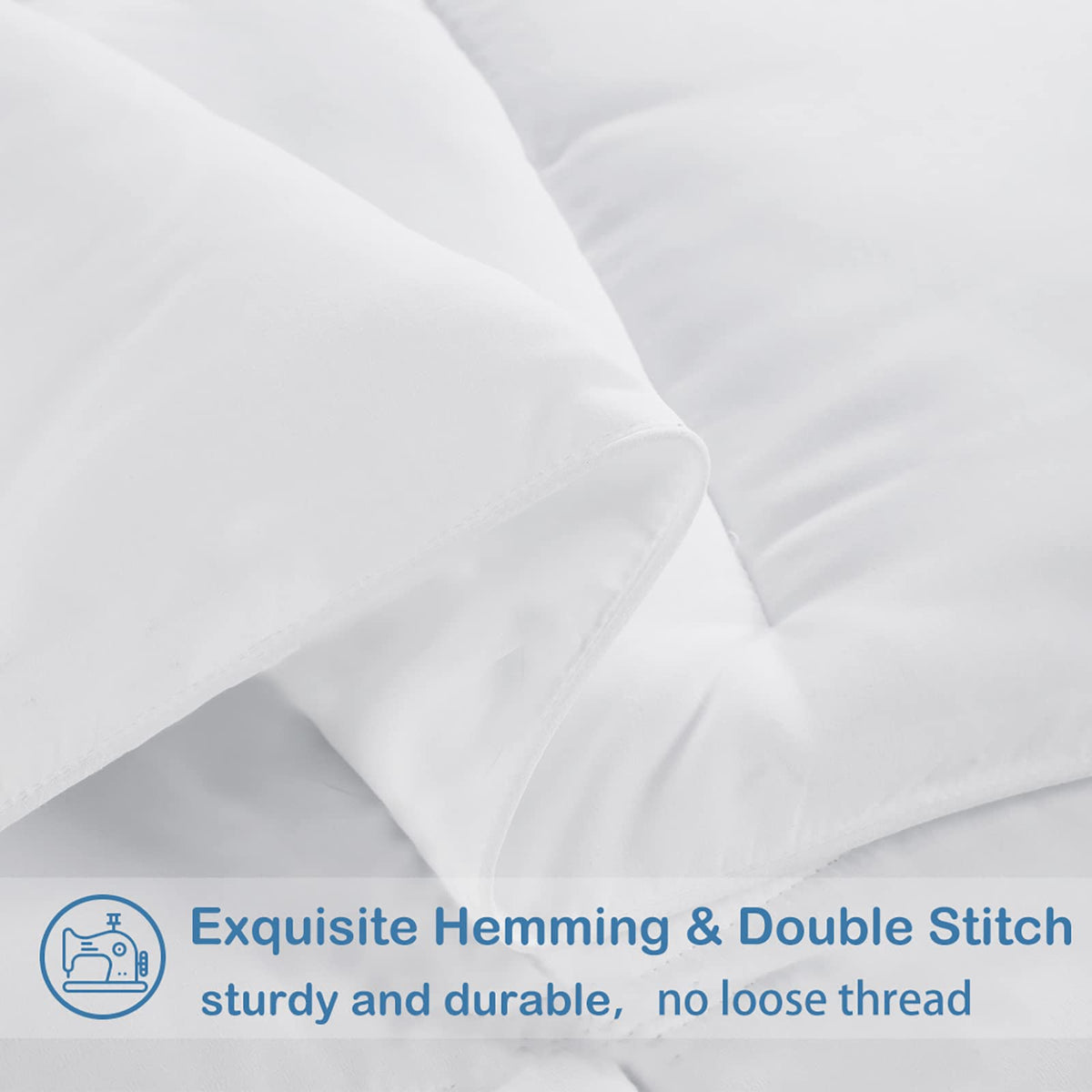 Easeland comforter is easy to care, machine washable for long-lasting softness.