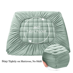 EASELAND pillow-top protector adds plush padding while protecting the mattress.