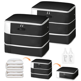 Easortm 3-layer compression system enhances bedding storage space