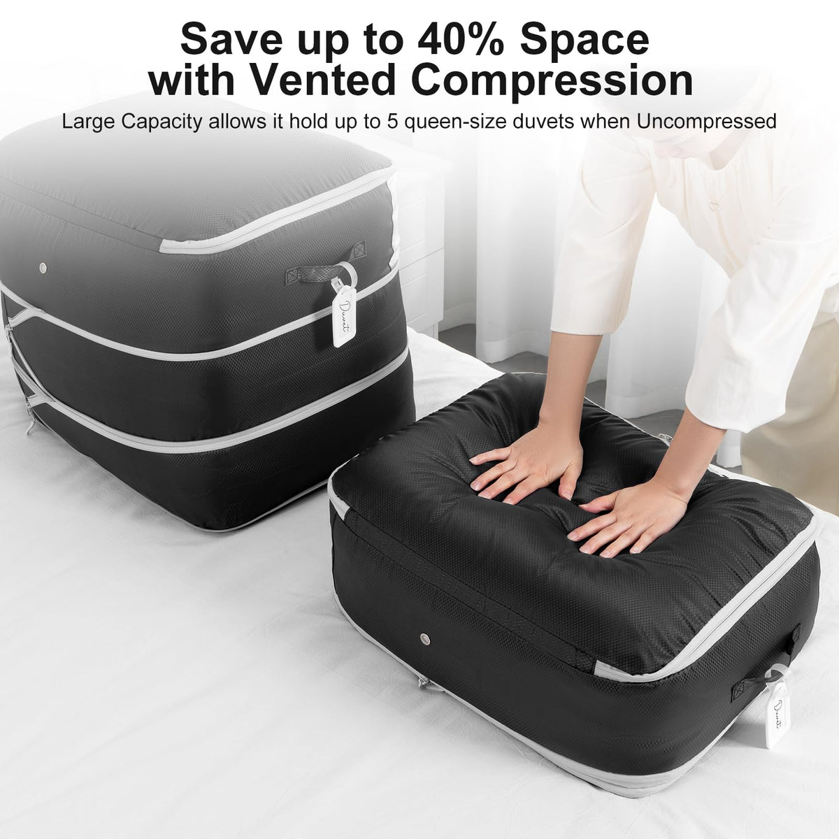Easortm storage bag with dual reinforced handles for easy access